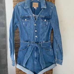 PAIGE Long Sleeve Short Jumpsuit. NWT